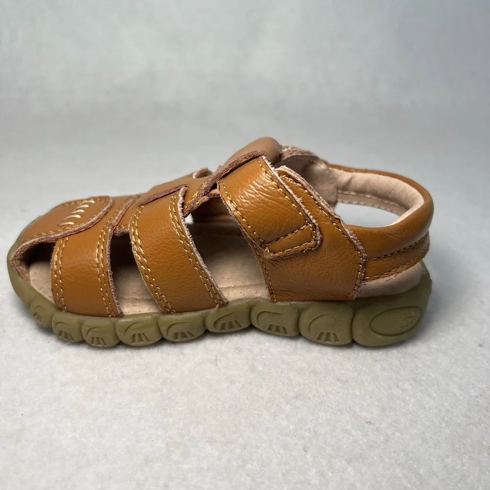Baby Sandals Summer Rubber Sole Boys Infant Straps Girls Shoes 0-18 Months